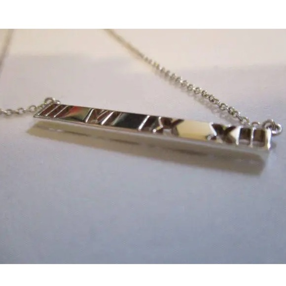Tiffany & Co.® Atlas Bar Roman Numerals Pendant Necklace - Picture 3 of 5